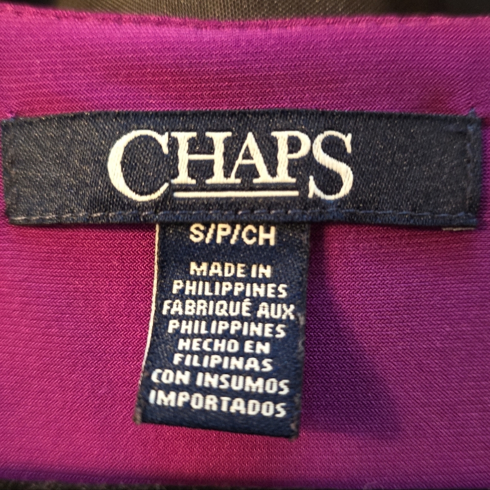 Chaps Vibrant Purple Asymmetrical Dress - Picture 3 of 4